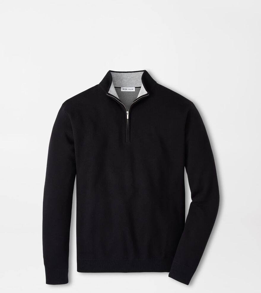 Coolspun Lite Cotton Quarter-Zip Sweater image number 1