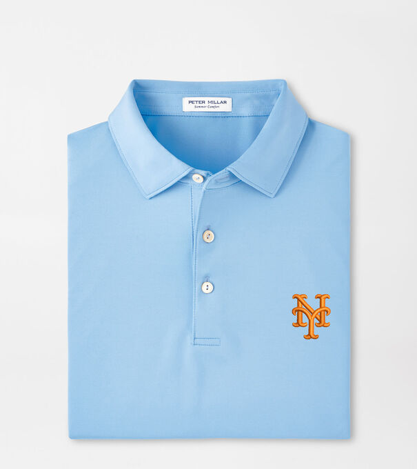 New York Mets Solid Performance Jersey Polo