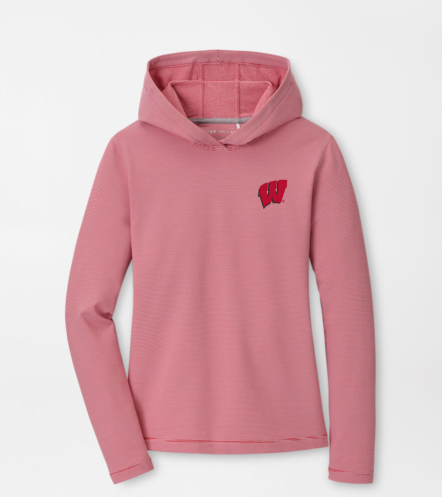 Wisconsin Women's Pine Sugar Stripe Performance Hoodie image number 1