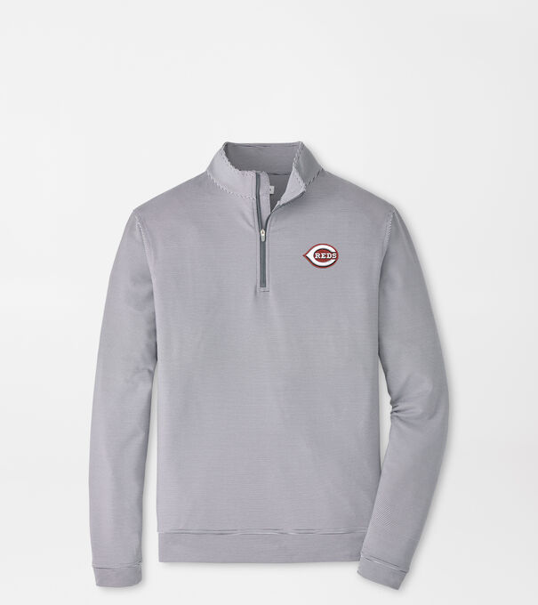 Cincinnati Reds Perth Sugar Stripe Performance Quarter-Zip