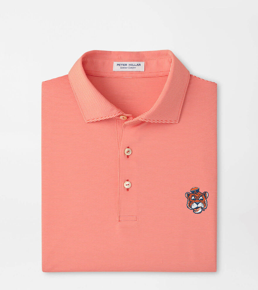 Auburn Vault Jubilee Stripe Performance Polo
