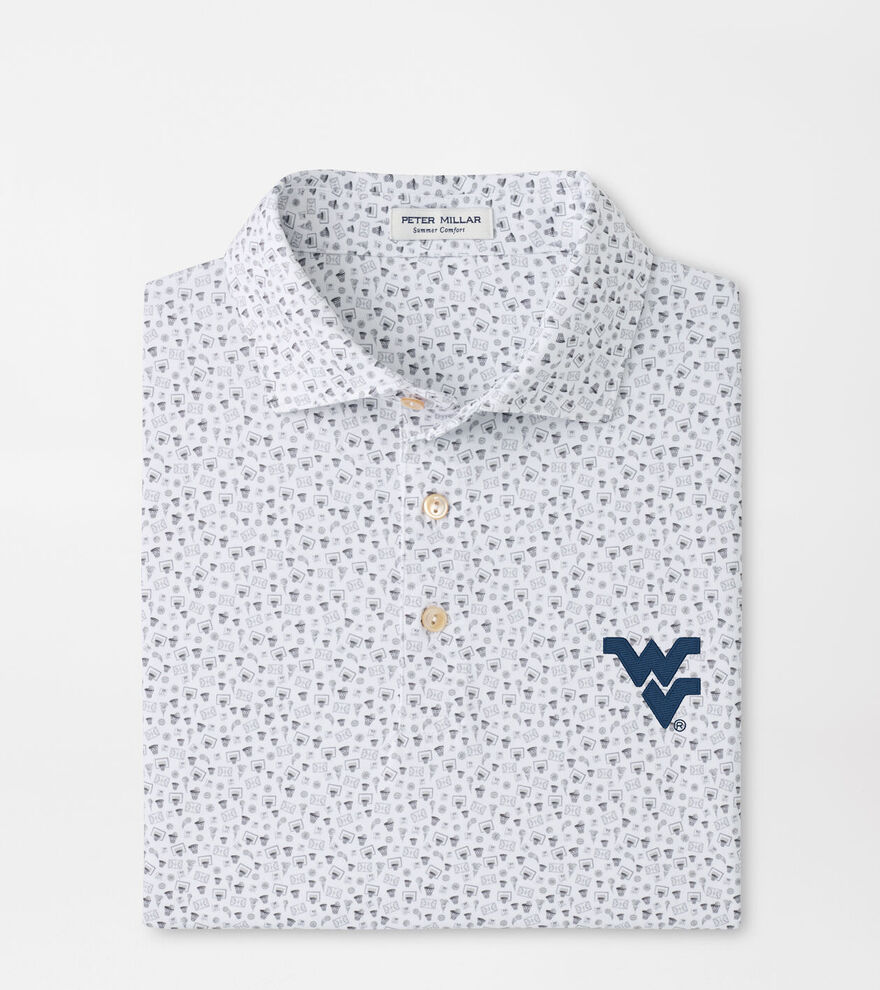 West Virginia Buzzer Beater Performance Jersey Polo image number 1