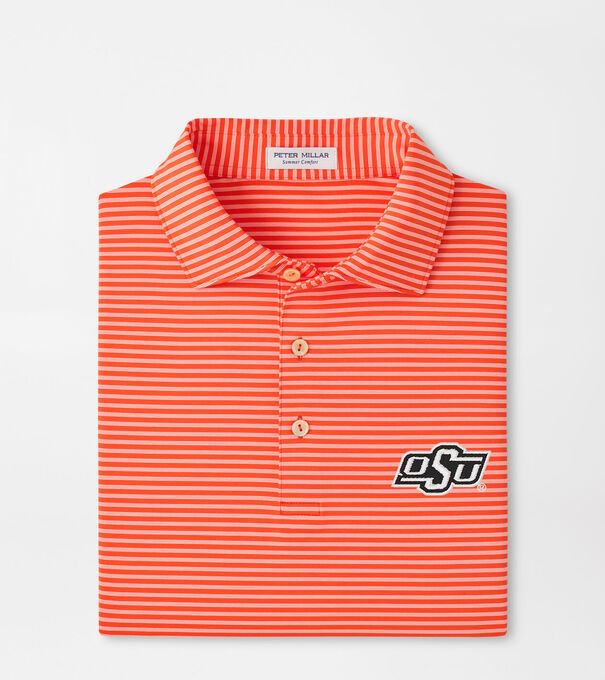 Oklahoma State Tiebreaker Performance Jersey Stripe Polo