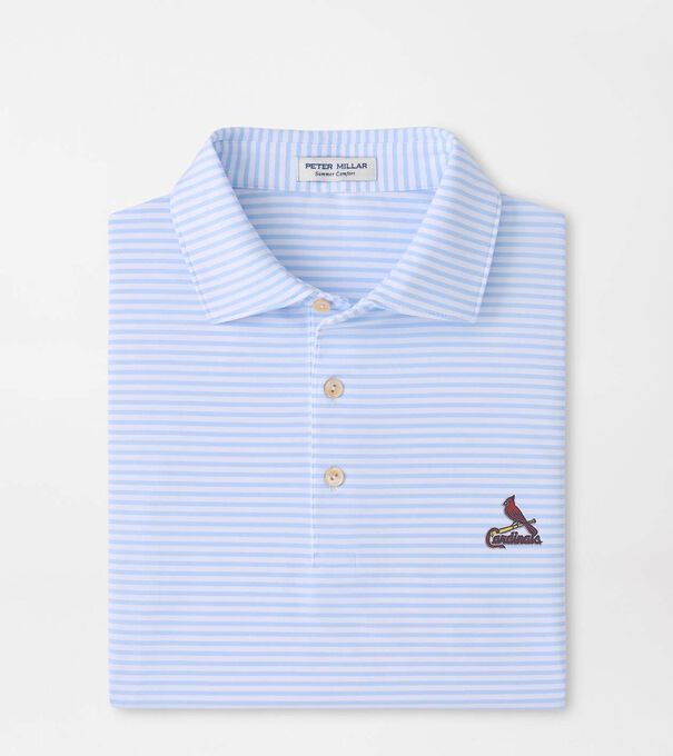 Cooperstown St. Louis Cardinals Tiebreaker Performance Jersey Stripe Polo