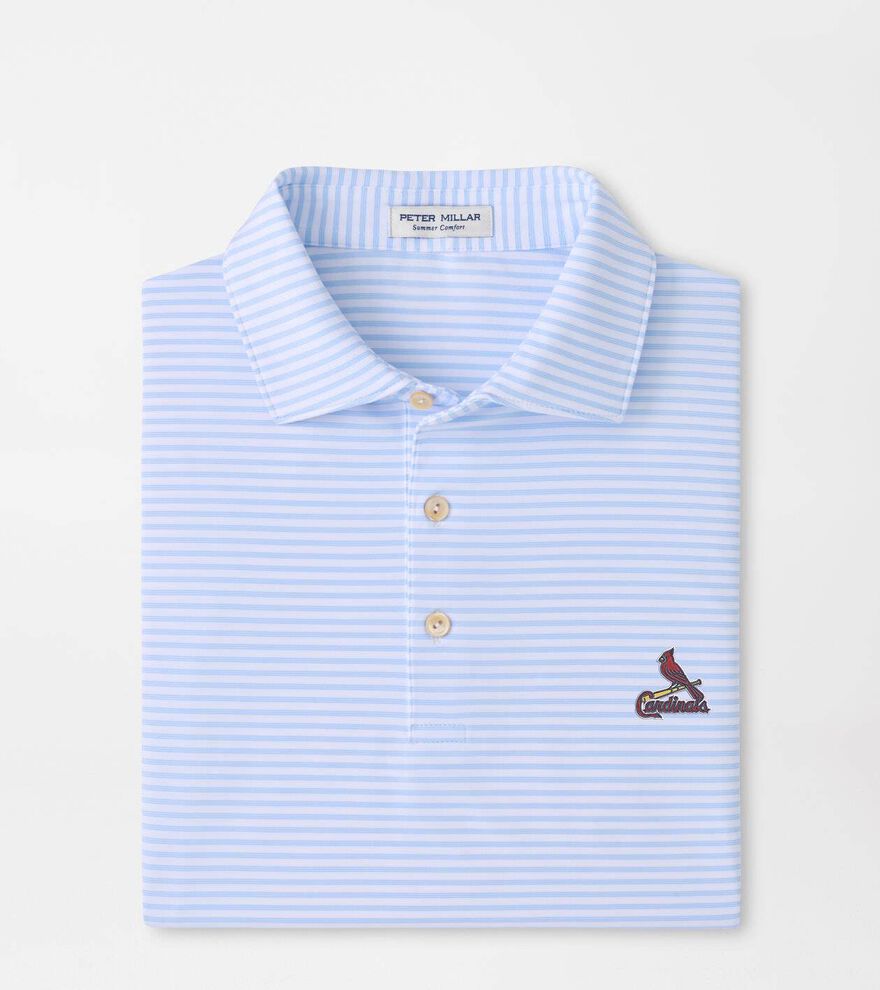 Cooperstown St. Louis Cardinals Tiebreaker Performance Jersey Stripe Polo