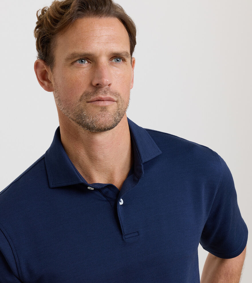 Excursionist Flex Herringbone Knit Polo - Alternate Image 3