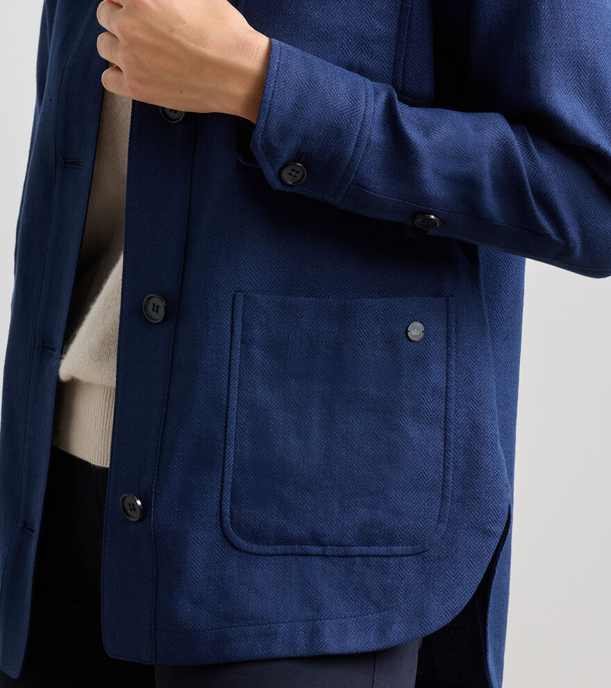 Annemaire Linen-Blend Chore Coat image number 4