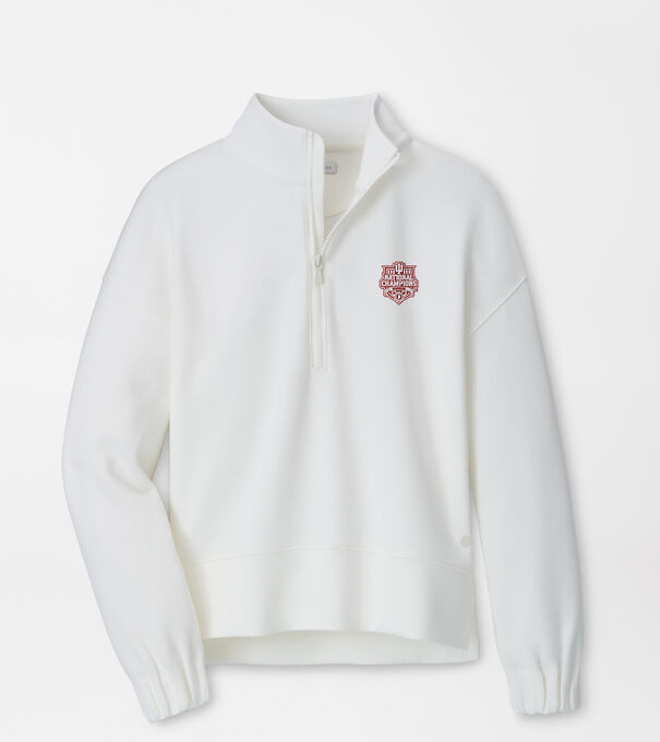 Indiana National Champions Flora Knit Half-Zip Pullover