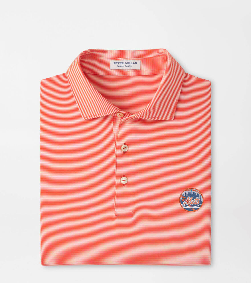 Cooperstown New York Mets Jubilee Stripe Performance Polo