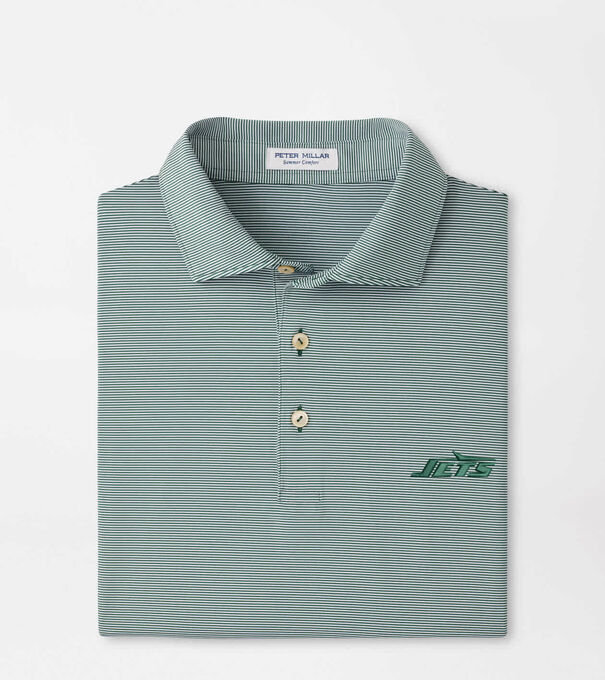 New York Jets Jubilee Stripe Performance Polo