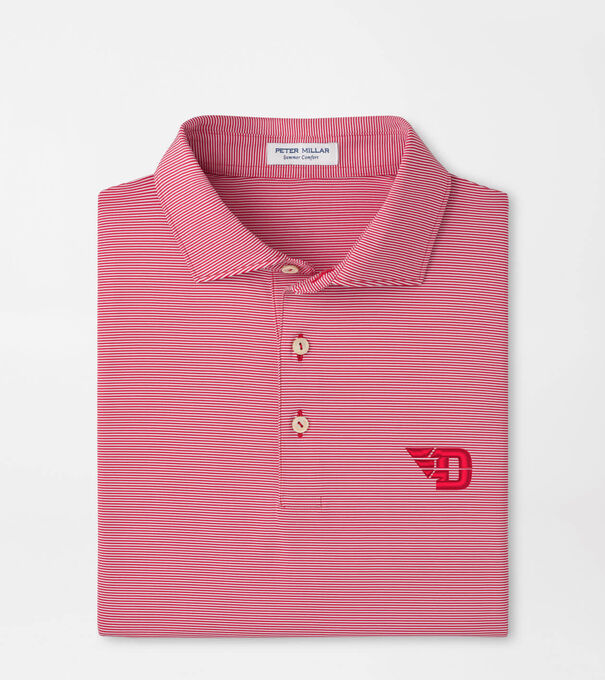 University of Dayton Jubilee Stripe Performance Polo
