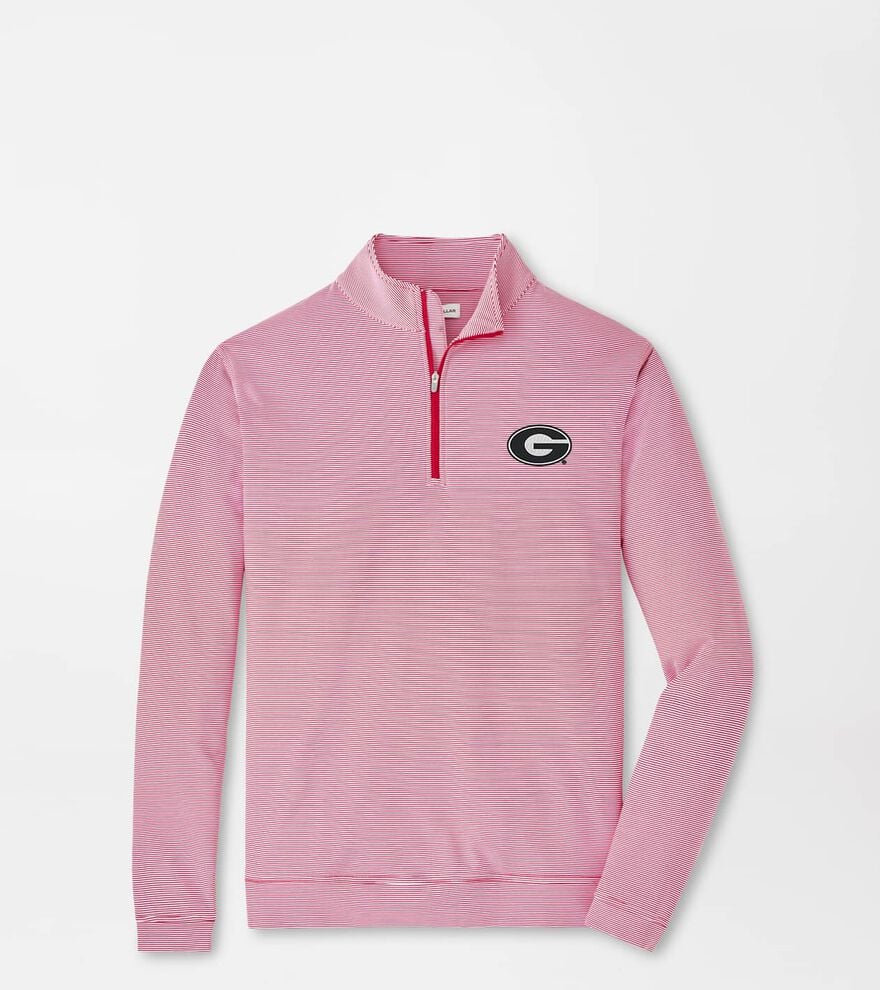 Georgia Perth Sugar Stripe Performance Quarter-Zip image number 1