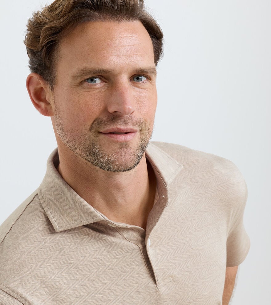 Excursionist Flex Herringbone Knit Polo - Alternate Image 3