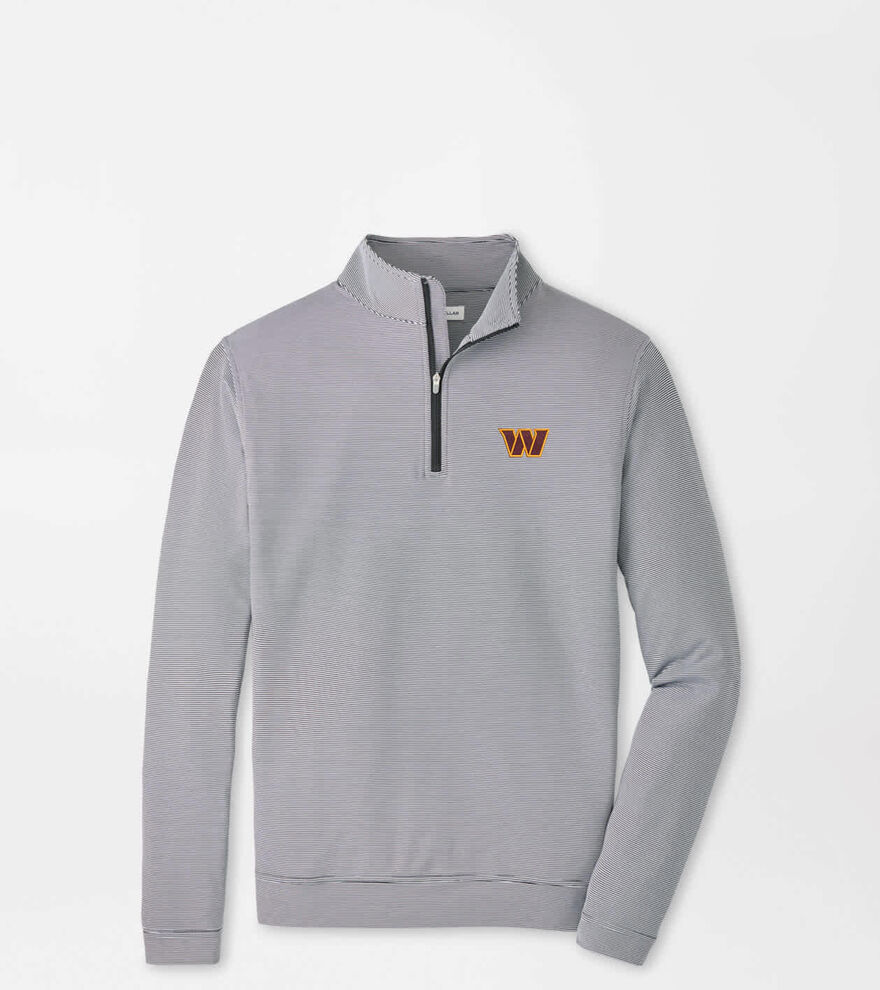 Washington Commanders Perth Sugar Stripe Performance Quarter-Zip image number 1