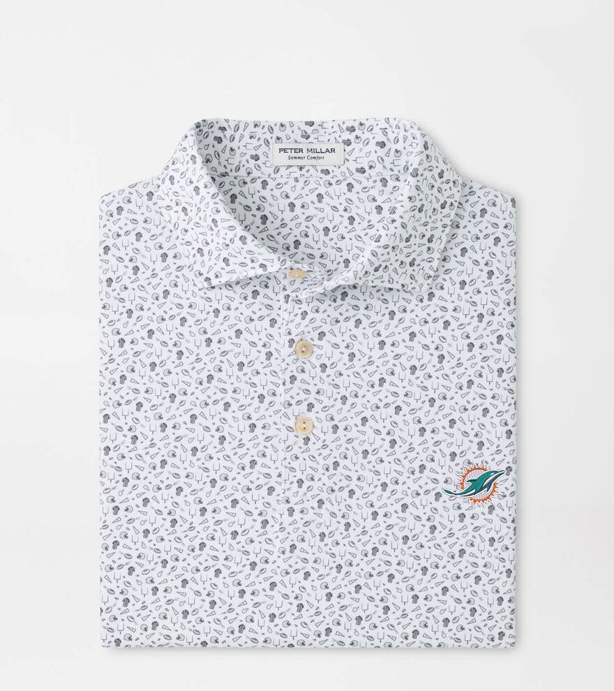 Miami Dolphins Kick Off Performance Jersey Polo image number 1
