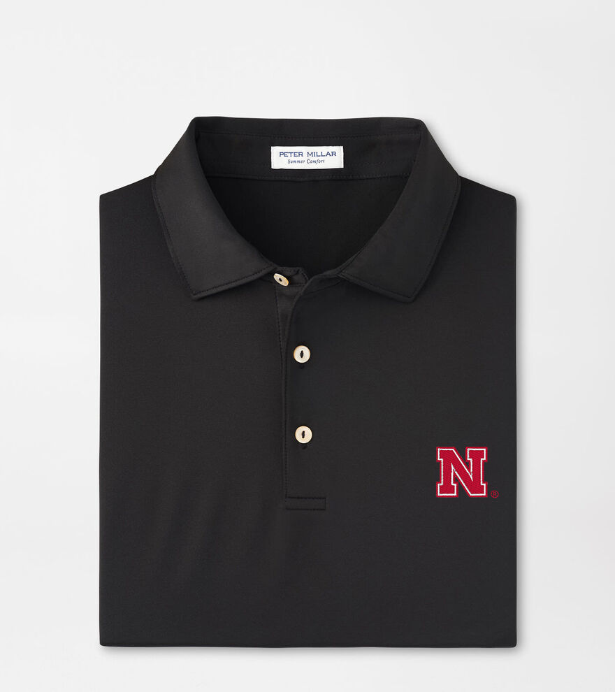 Nebraska Solid Performance Jersey Polo image number 1