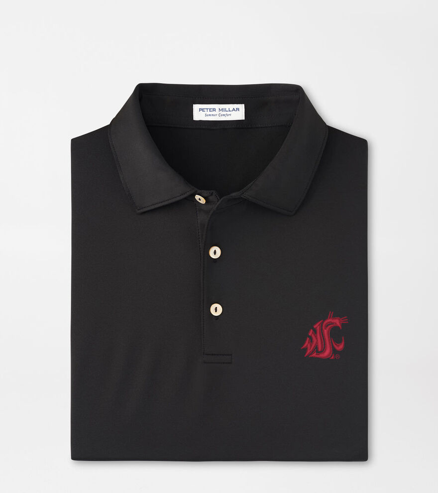 Washington State Solid Performance Jersey Polo image number 1