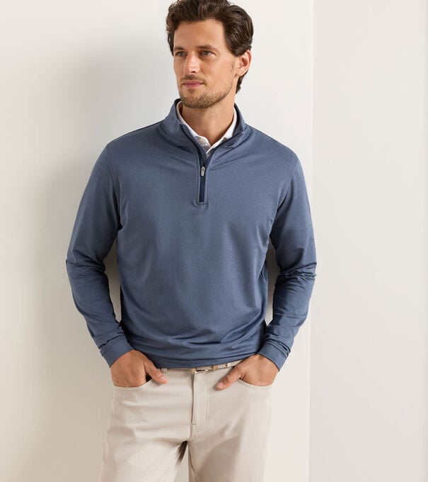 Perth M&eacute;lange Performance Quarter-Zip