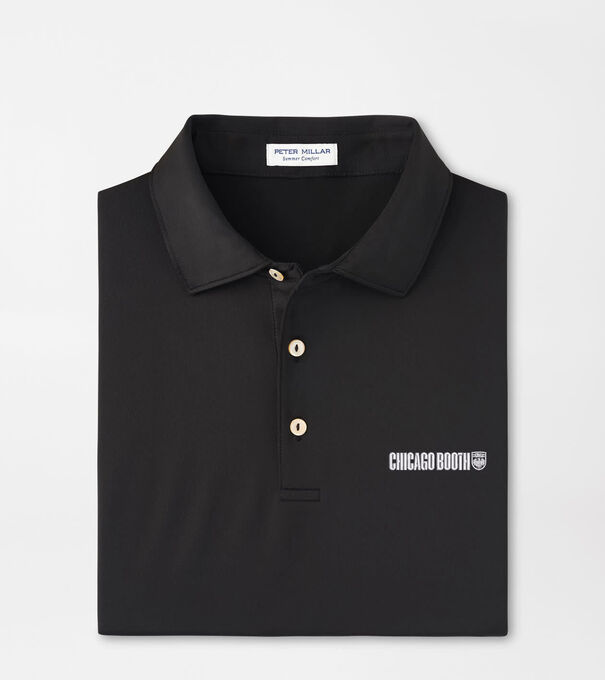 University of Chicago Booth Solid Performance Jersey Polo