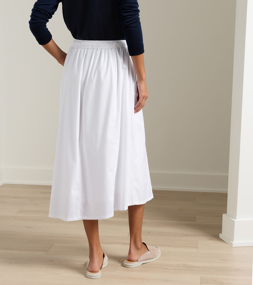Sylvia Stretch Twill Midi Skirt image number 3