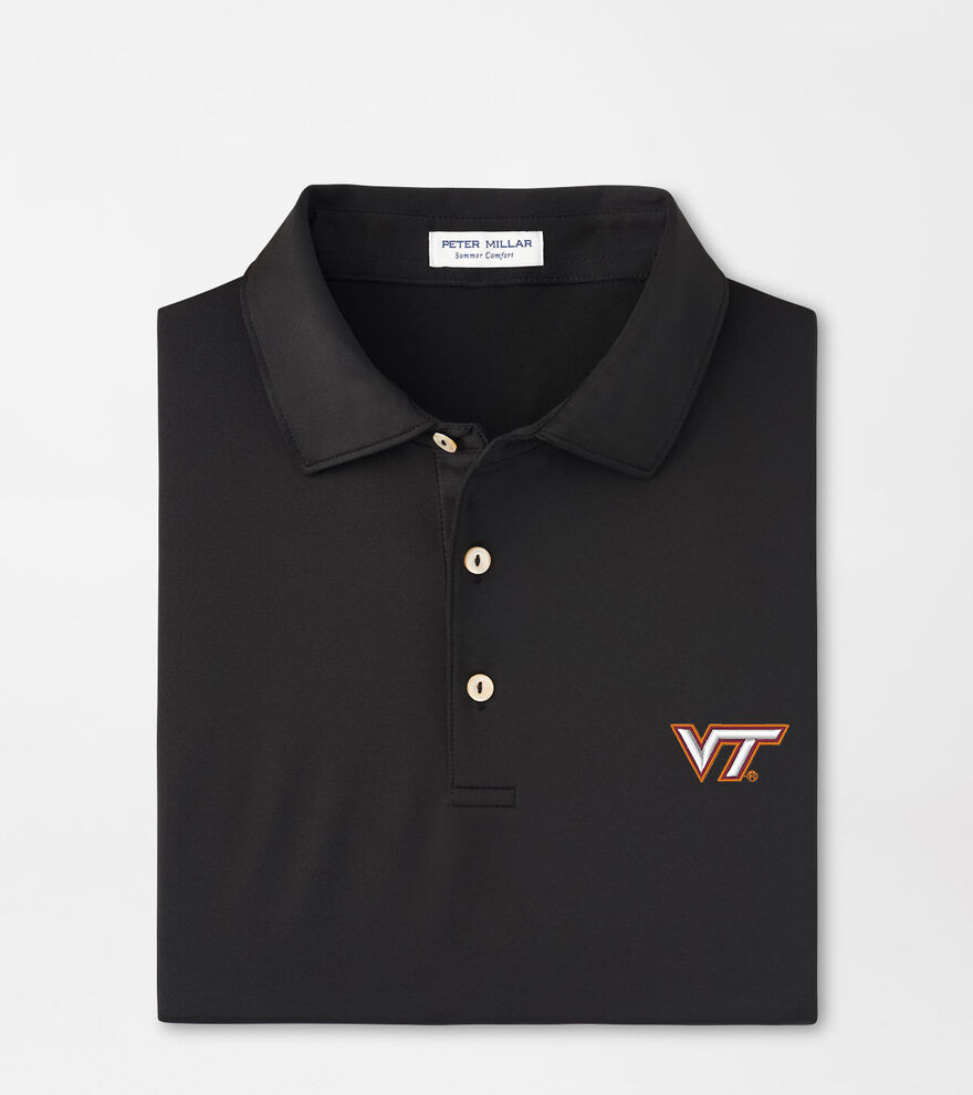 Virginia Tech Solid Performance Jersey Polo image number 1