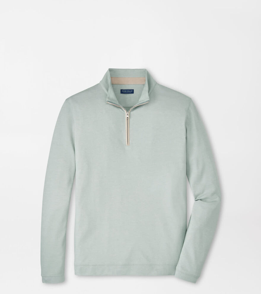 Albatross Cotton-Blend Piqu&eacute; Quarter-Zip image number 1
