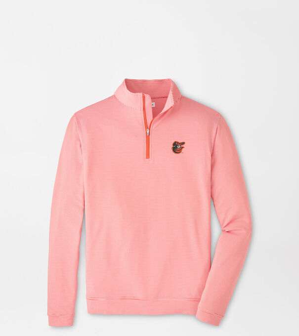 Baltimore Orioles Perth Sugar Stripe Performance Quarter-Zip