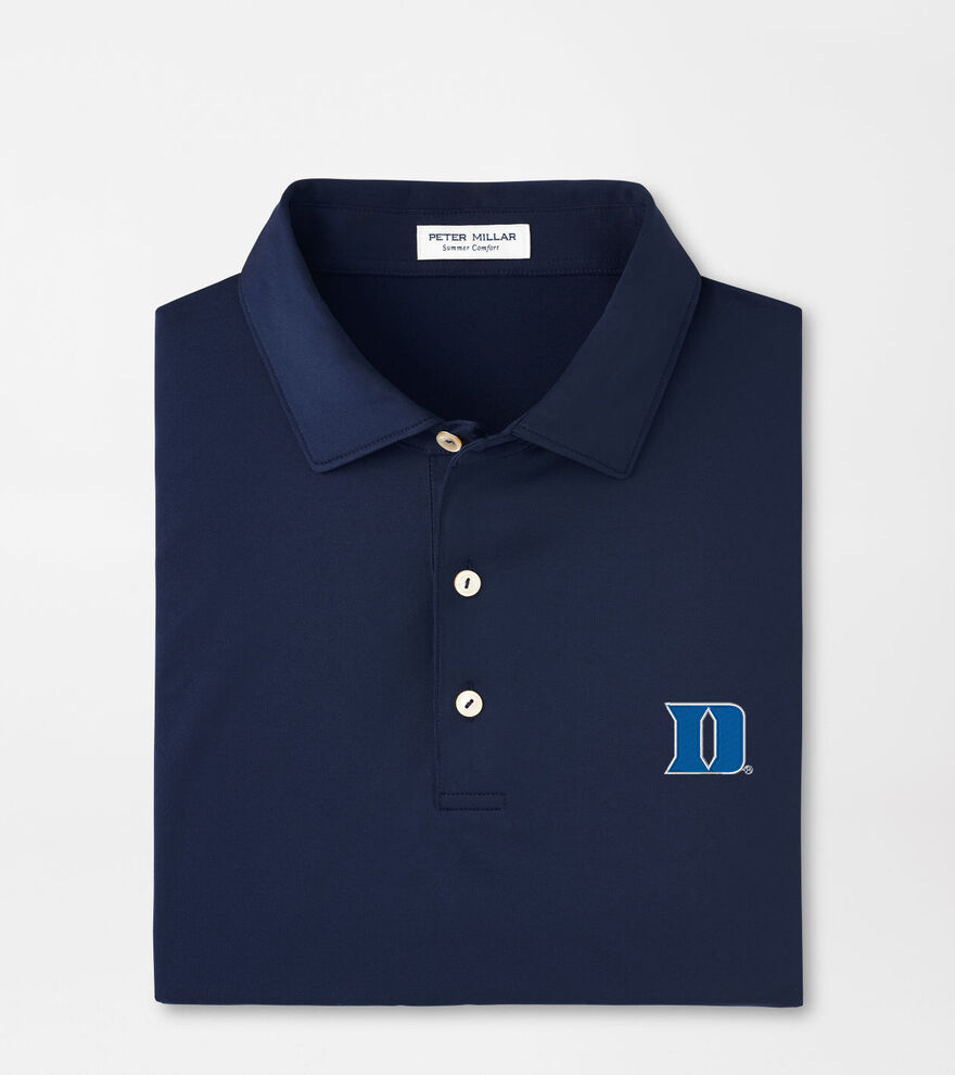 Duke University Solid Performance Jersey Polo image number 1