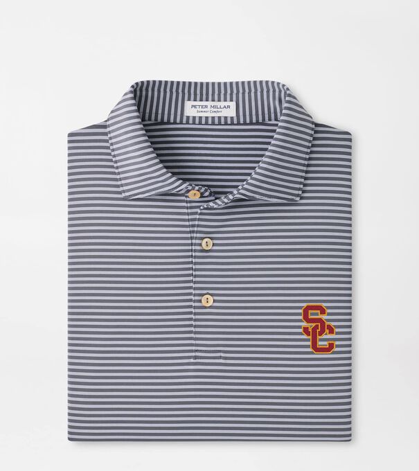USC Tiebreaker Performance Jersey Stripe Polo