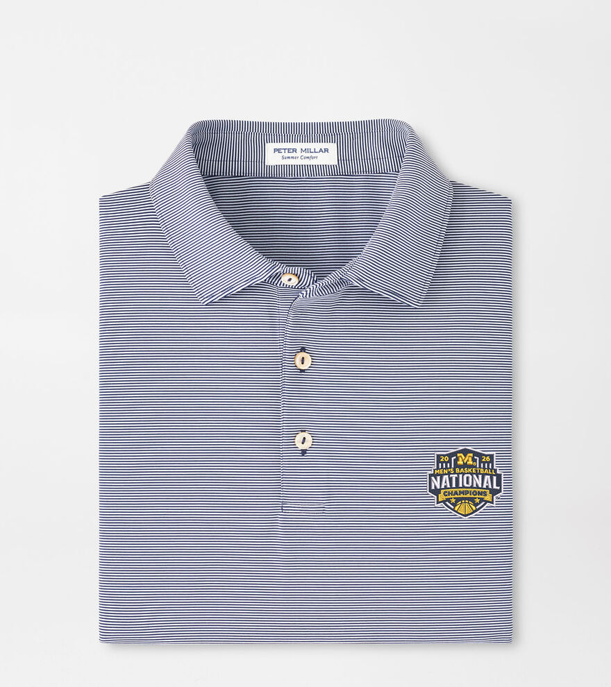 Michigan National Champion Jubilee Performance Jersey Polo image number 1