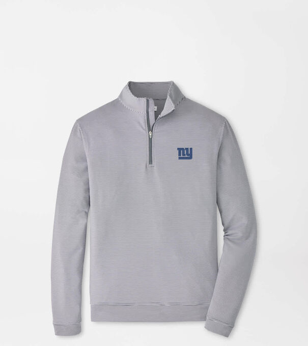 New York Giants Perth Sugar Stripe Performance Quarter-Zip