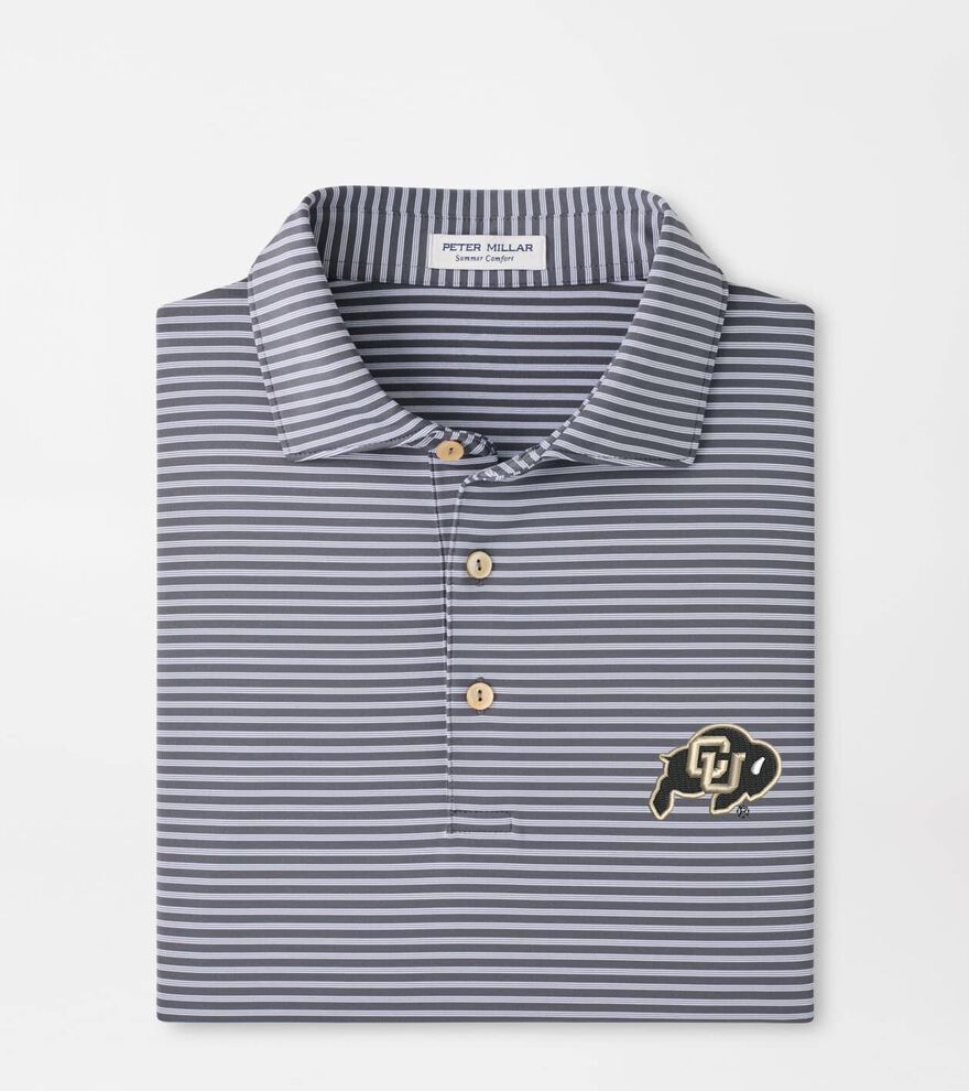 Colorado Tiebreaker Performance Jersey Stripe Polo