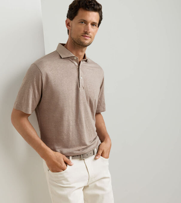 Astino Linen Polo - Alternate Image 1