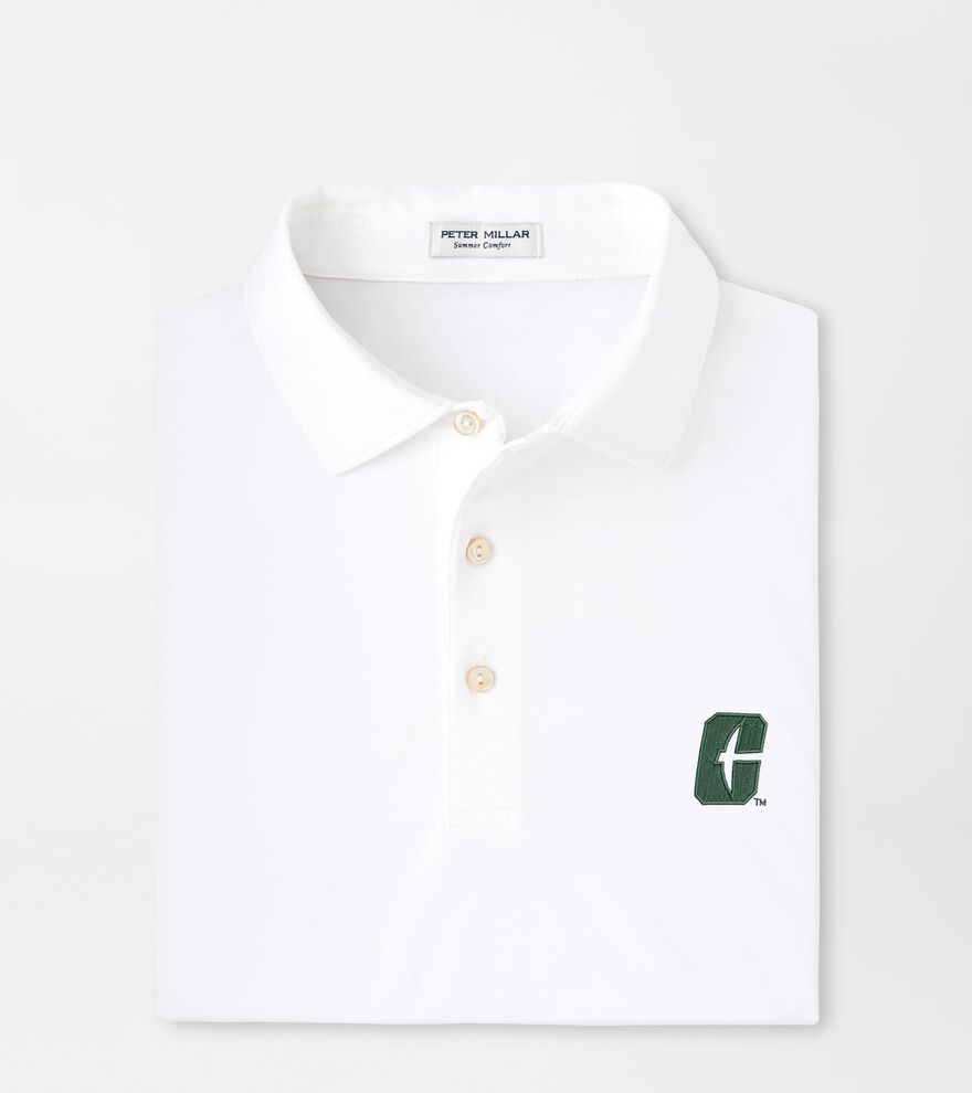 UNC Charlotte Solid Performance Jersey Polo image number 1