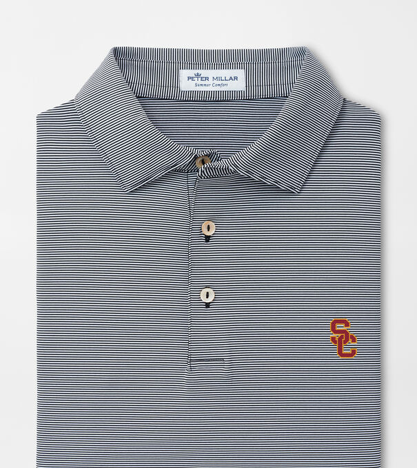 Southern California Interlocking SC Jubilee Stripe Performance Polo - Alternate Image 1