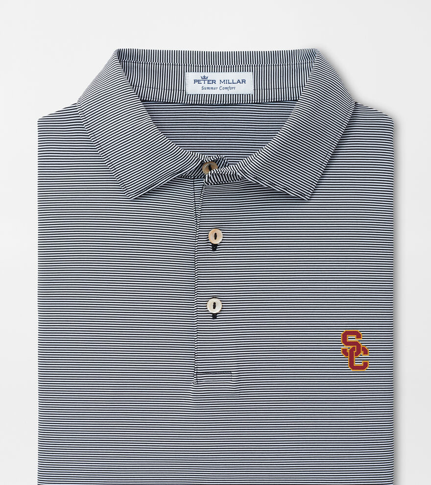 Southern California Interlocking SC Jubilee Stripe Performance Polo image number 2