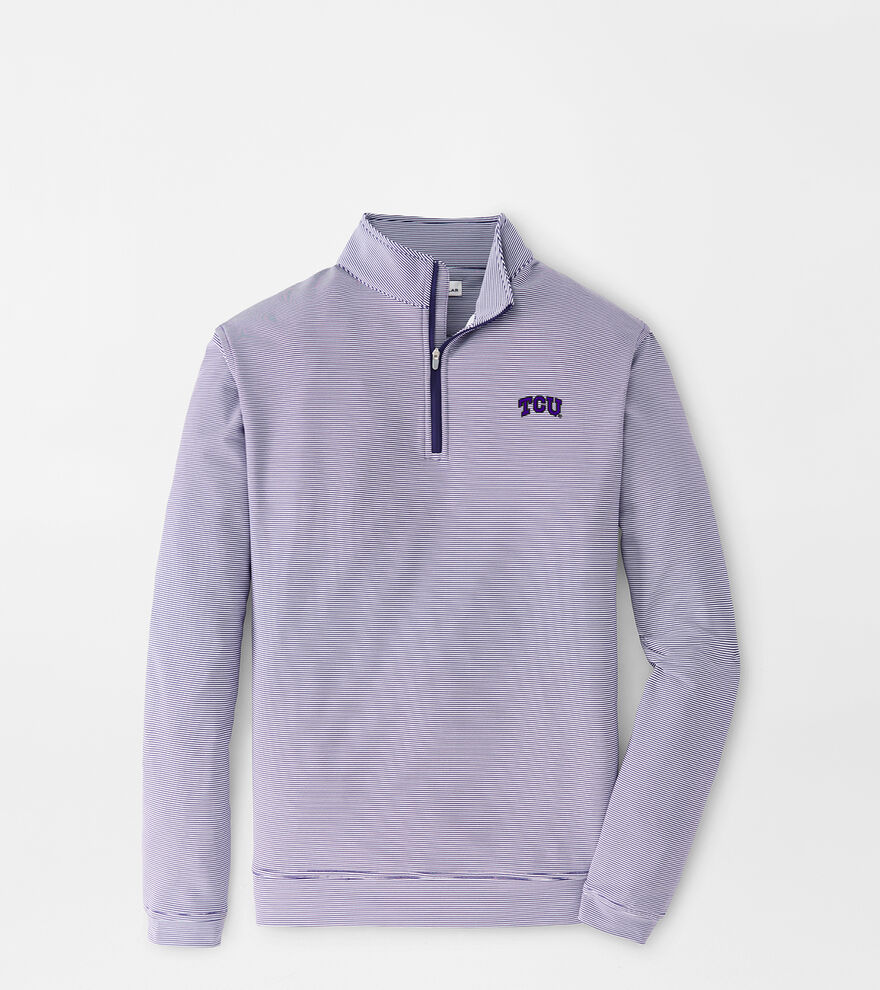 TCU Sugar Stripe Performance Quarter-Zip image number 1