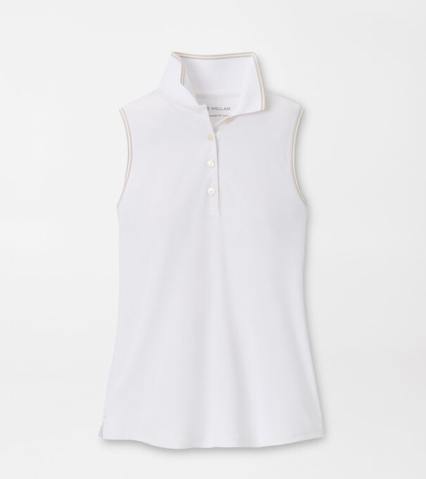 Canterbury Tipped Sport Mesh Sleeveless Polo