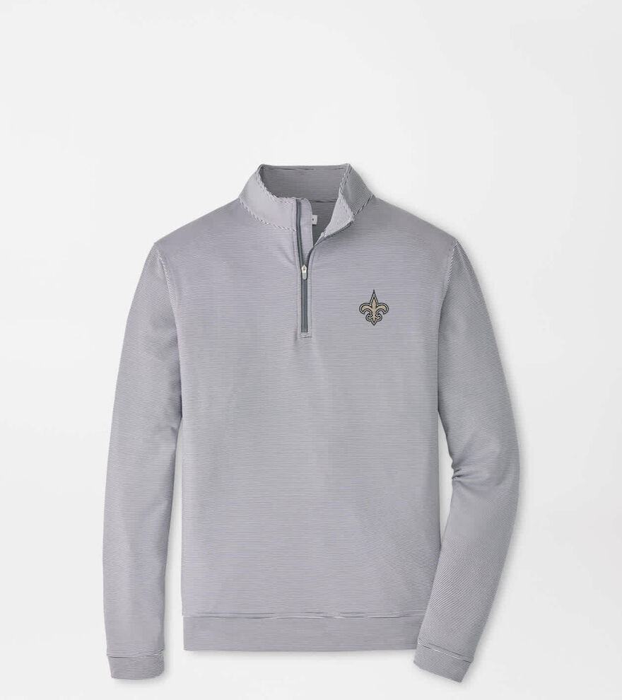New Orleans Saints Perth Sugar Stripe Performance Quarter-Zip image number 1