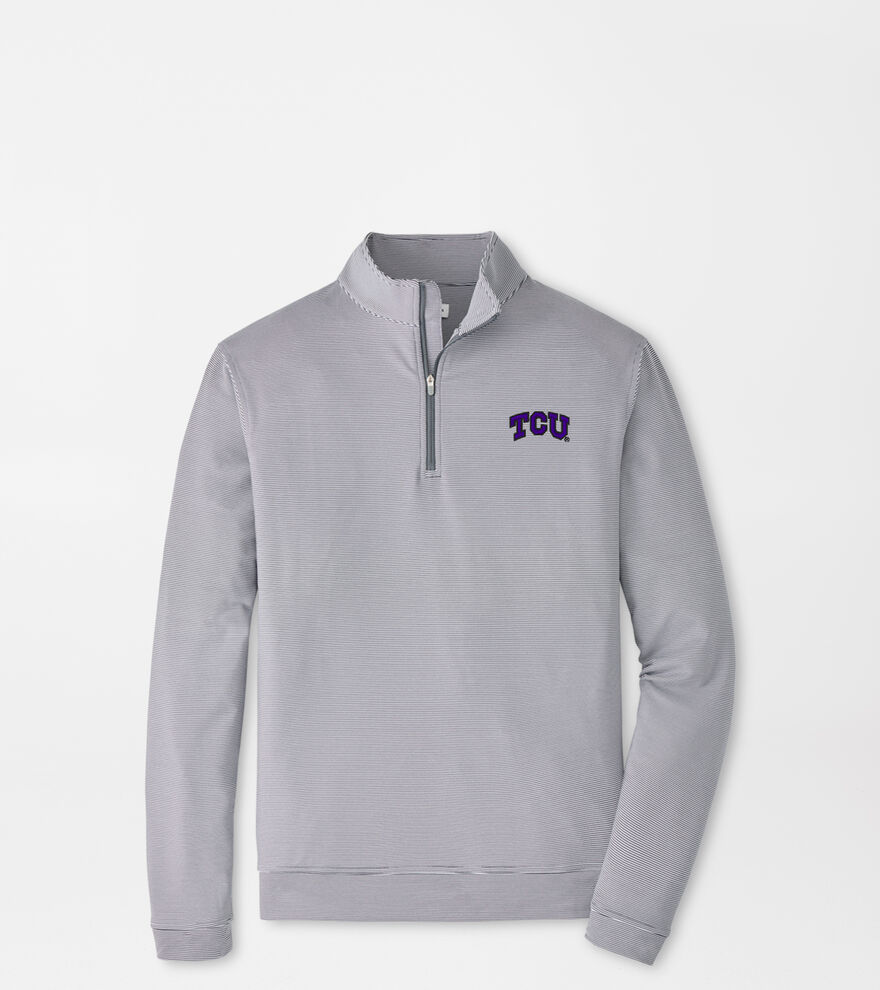 TCU Perth Sugar Stripe Performance Quarter-Zip image number 1