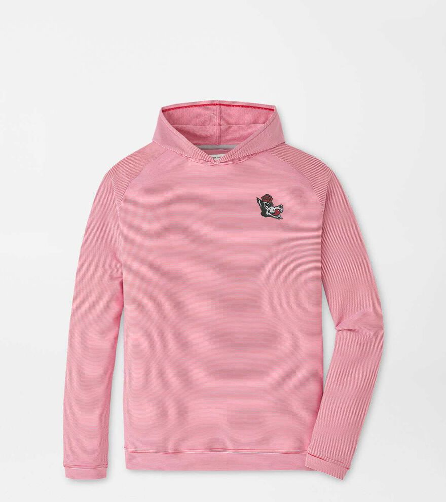 NC State Vault Pine Sugar Stripe Performance Hoodie