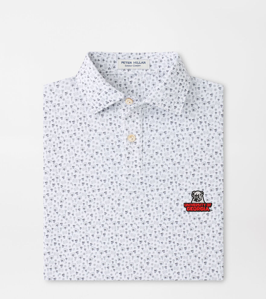 Georgia Vault Buzzer Beater Youth Performance Jersey Polo image number 1