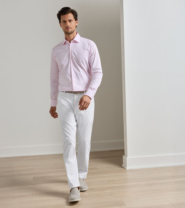 Signature Sateen Flat Front Trouser - Alternate Image 1