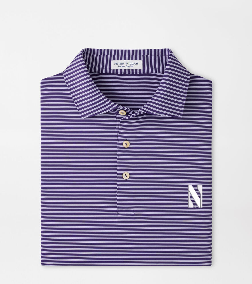Northwestern Tiebreaker Performance Jersey Stripe Polo image number 1