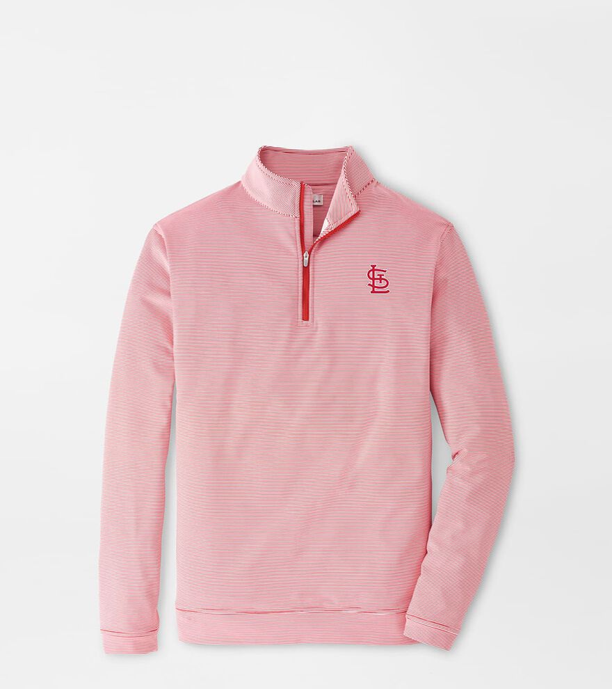 St. Louis Cardinals Sugar Stripe Performance Quarter-Zip image number 1