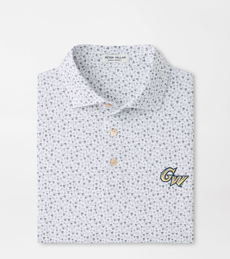 George Washington University Buzzer Beater Performance Jersey Polo image number 1
