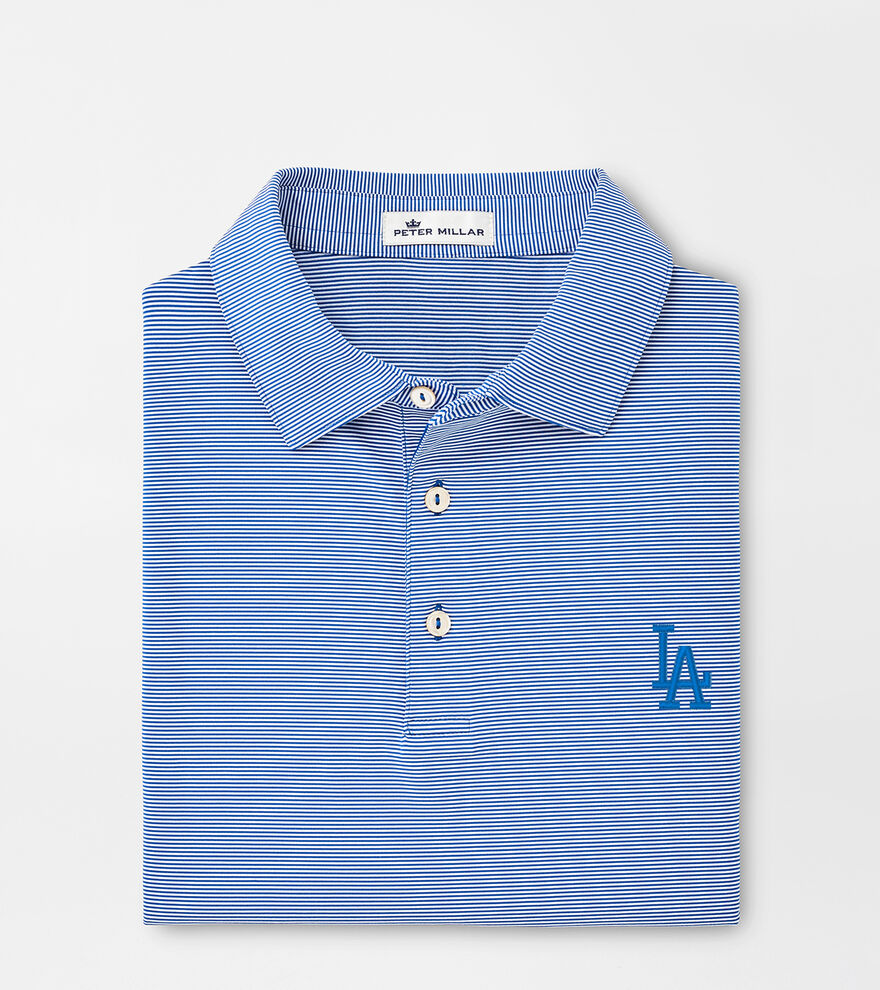 Los Angeles Dodgers Jubilee Stripe Performance Polo image number 1
