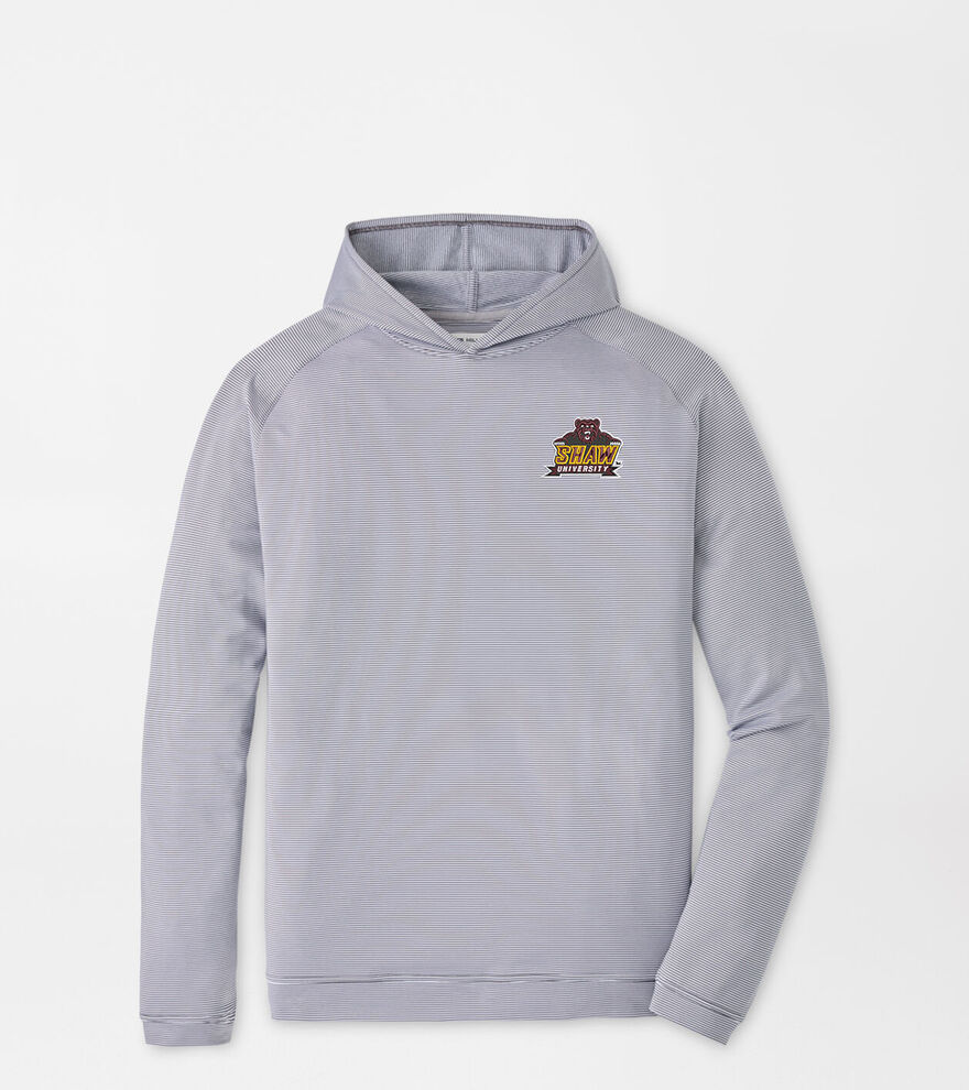 Shaw University Pine Sugar Stripe Performance Hoodie image number 1