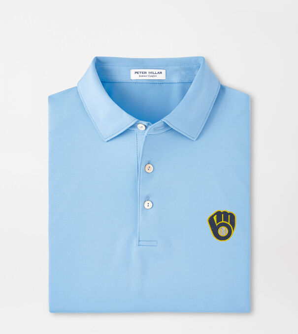 Milwaukee Brewers Solid Performance Jersey Polo
