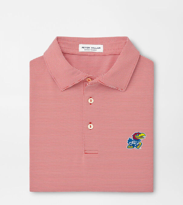 Kansas Jubilee Stripe Performance Polo
